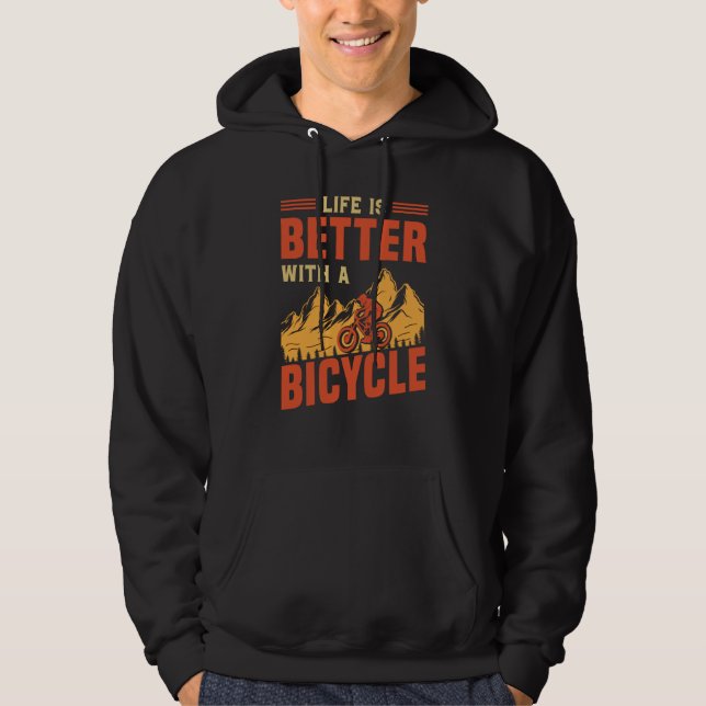 Biking and Cycling  69 Hoodie (Framsida)