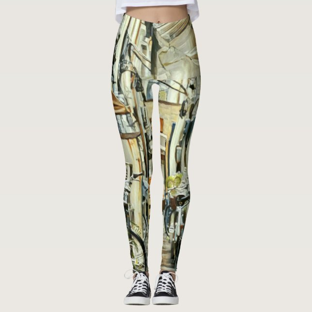 Biking Artwork Leggings (Framsida)