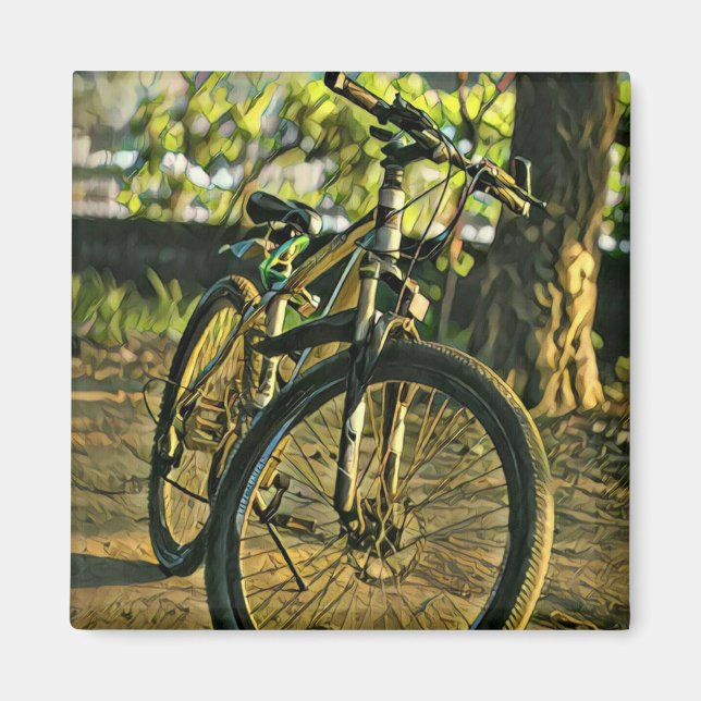 Biking Artwork Magnet (Framsidan)