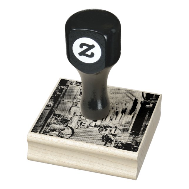 Biking Artwork Stämpel (Stämpel)