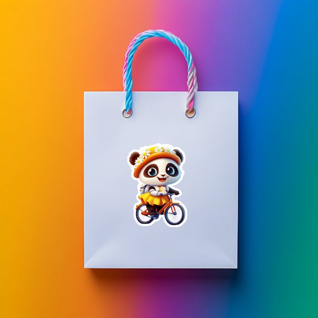 Biking Bear Vinyl Sticker Klistermärken (Skapare uppladdad)