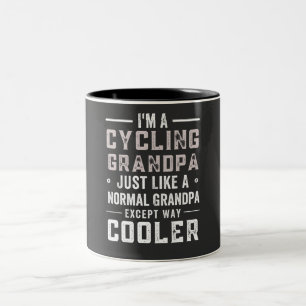 Biking, Bergcykel, cykel, bergskungning, mtb. Två-Tonad Mugg