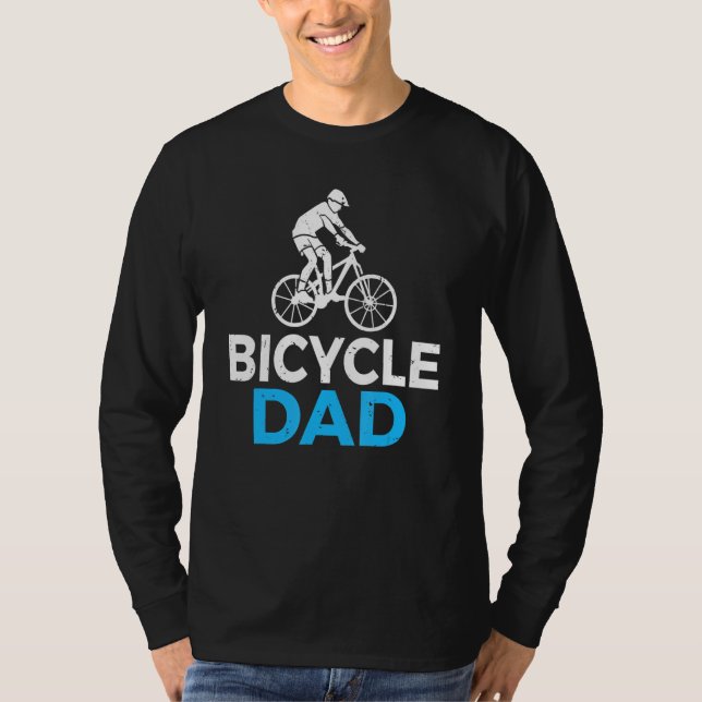 Biking Bike Bicycle Pappa T Shirt (Framsida)