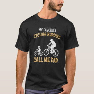 Biking Buddies kallar mig Pappa Bicycle Mountain B T Shirt
