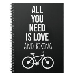 Biking Gifts Bicycle Cycling Bike Bicycling Biker Anteckningsbok