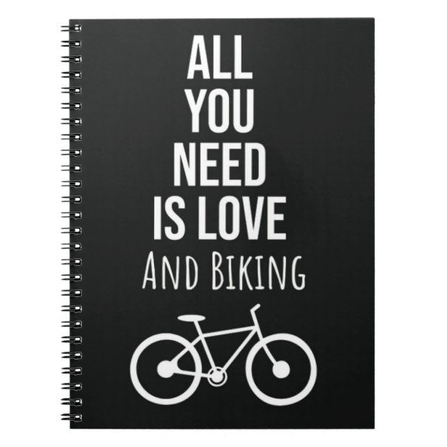 Biking Gifts Bicycle Cycling Bike Bicycling Biker Anteckningsbok (Framsidan)