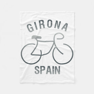 Biking Girona Spain Graphic  Fleecefilt