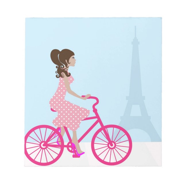 Biking i Paris Anteckningsblock (Framsida)