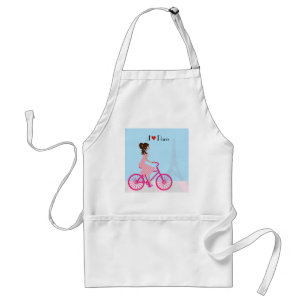 Biking i Paris Apron Förkläde