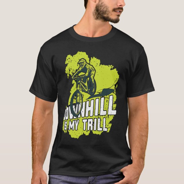 Biking MTB Shorts MTB Gloves Downhill Mountain Bik T Shirt (Framsida)