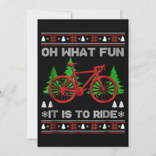 Biking Oh What Roligt Bike Ugly jul Sweater Anteckningskort