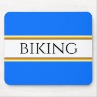 BIKING Roligt Bright Blue Gult White Tävla Rand