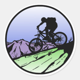 Biking Runt Klistermärke