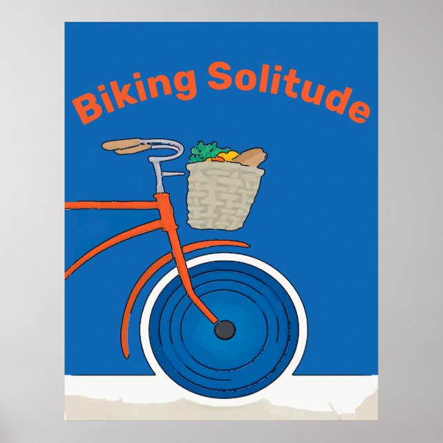 Biking Solitude, redigera test. Poster (Framsidan)