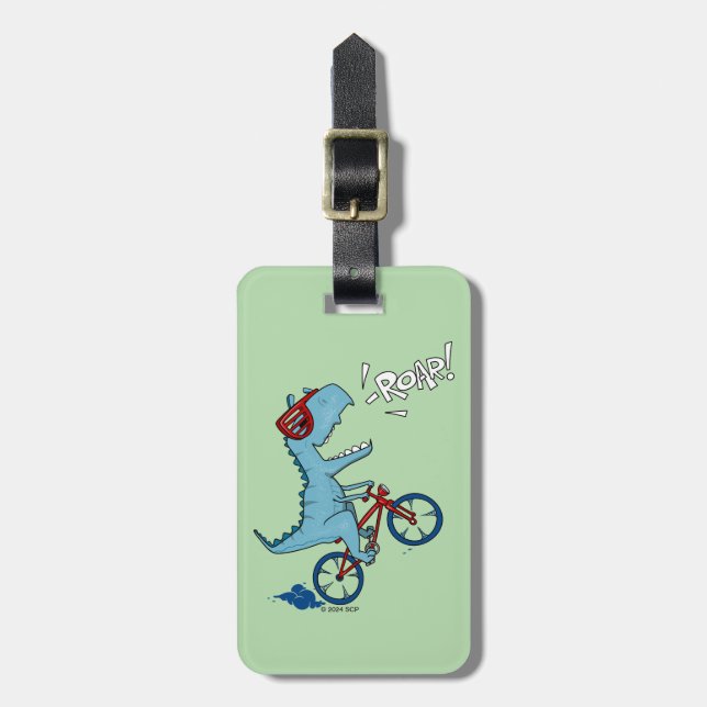 Biking T-Rex Roar Bagagebricka (Vertikal Framsida)