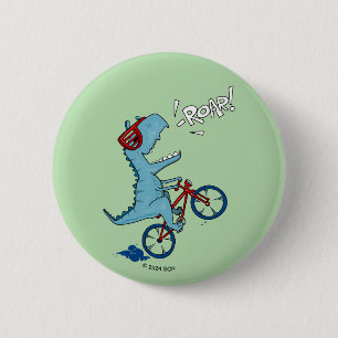 Biking T-Rex Roar Knapp