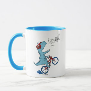 Biking T-Rex Roar Mugg