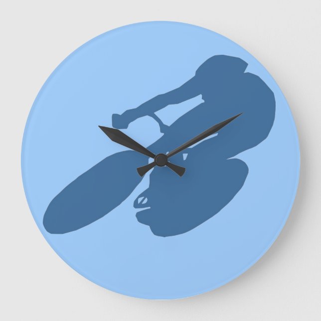 BIKING WALL CLOCK - DESIGNER CLOCKS - SPORTS GIFTS STOR KLOCKA (Framsida)