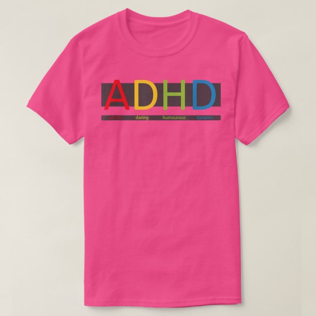 BikingForAutism-kvinnor ADHD Shirt, blå, liten, US T Shirt (Design framsida)