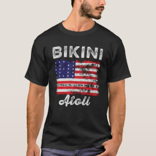 Bikini Afee Flagga Distress Bikini Flagga T Shirt