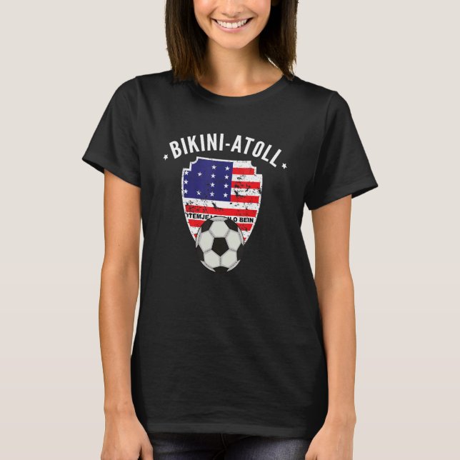 Bikini Afee Soccer Flagga Football Bikini Afee Pri T Shirt (Framsida)