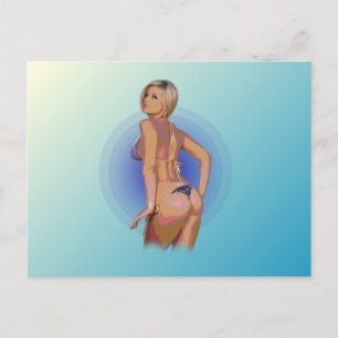 BIKINI BABE VYKORT