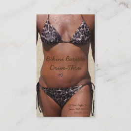 Bikini Barista Drive-Thru Anpassningsbar Photo Lojalitetskort