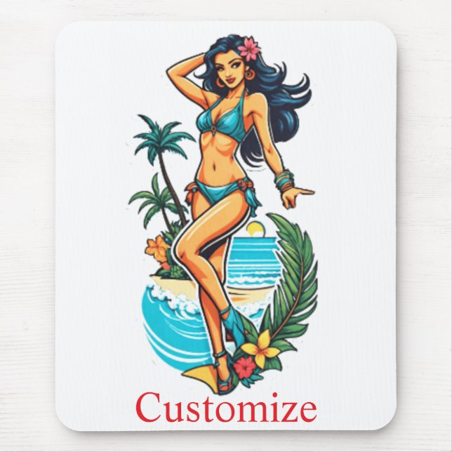 Bikini Beach Girl Thunder_Cove, Cute Blackhved Musmatta (Framsidan)