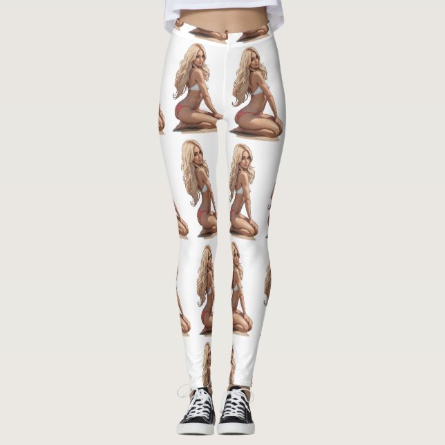 Bikini Beach Girl Thunder_Cove Leggings (Framsida)