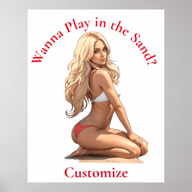 Bikini Beach Girl Thunder_Cove Poster (Framsidan)