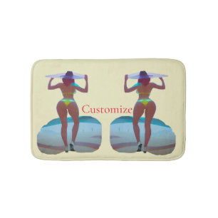 Bikini Booty Beach Girl Thunder_Cove Badrumsmatta