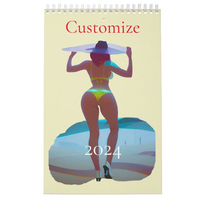 Bikini Booty Beach Girl Thunder_Cove Kalender (Omslag)