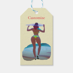 Bikini Booty Beach Girl Thunder_Cove Presentetikett