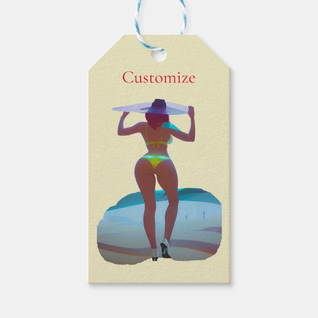 Bikini Booty Beach Girl Thunder_Cove Presentetikett (Framsidan)