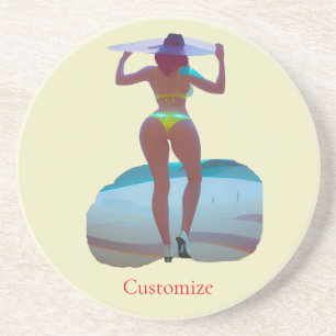 Bikini Booty Beach Girl Thunder_Cove Underlägg