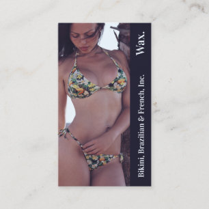 Bikini Brasiliansk Fransk Vax Photo Blommigt Punch Lojalitetskort