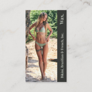 Bikini Brasiliansk Fransk Vax Photo Foam Punchcard Lojalitetskort