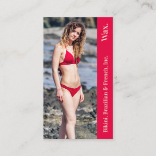Bikini Brazilian Fransk Vax Photo Punchcard Lojalitetskort