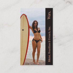 Bikini Brazilian Fransk Vax Surfa Photo Punchcard Lojalitetskort