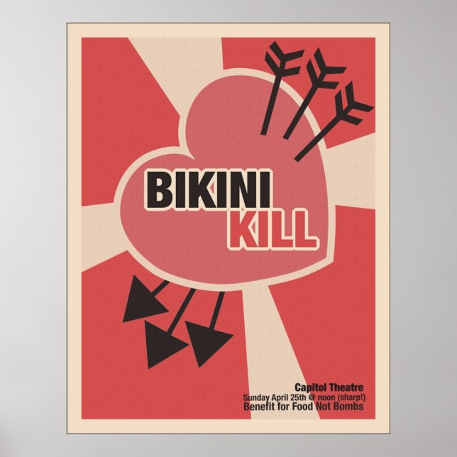 Bikini-Döda Poster (Framsidan)