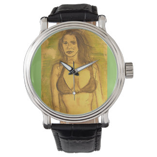 bikini-flicka armbandsur
