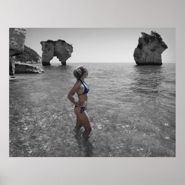 Bikini-flickfoto poster (Framsidan)