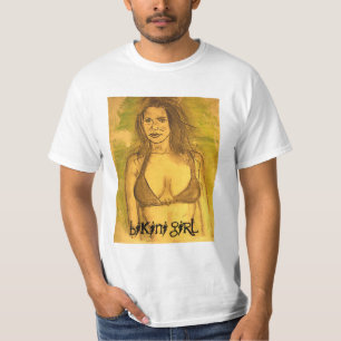 bikini-flickkonst tee shirt