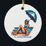 Bikini Girl Beach Napping Thunder_Cove<br><div class="desc">Bikini Girl Beach Napping under ett strandparaply för att anpassa sig</div>