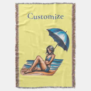 Bikini Girl Beach Napping Thunder_Cove Filt