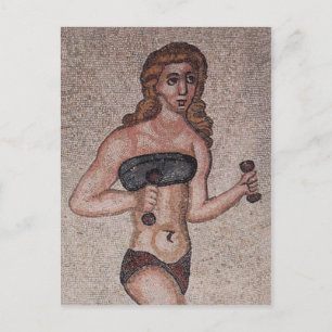 Bikini Girl Mosaic - Lyktvikt - Roman Vykort