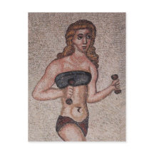 Bikini Girl Mosaic - Lyktvikt - Roman