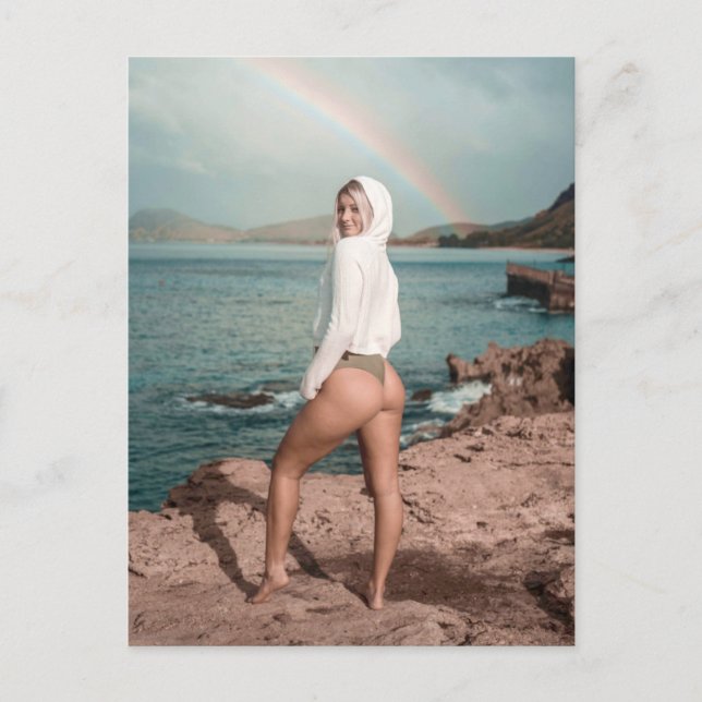 Bikini Girl Photo Postcard Vykort (Framsida)