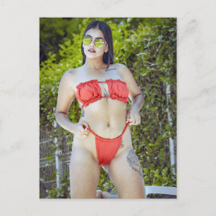 Bikini Girl Postcard Vykort
