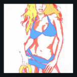 Bikini Girl Poster<br><div class="desc">Pop Art Stil Bikini Girl</div>